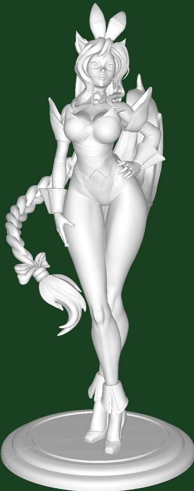Ahri Bunny 3D Model .c4d .max .obj .3ds .fbx .stl .blend