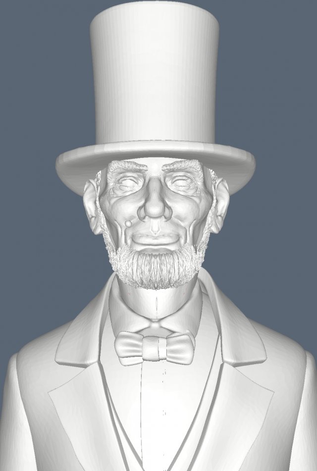 Abraham Lincoln 3D-Modell .c4d .max .obj .3ds .fbx .stl .blend 