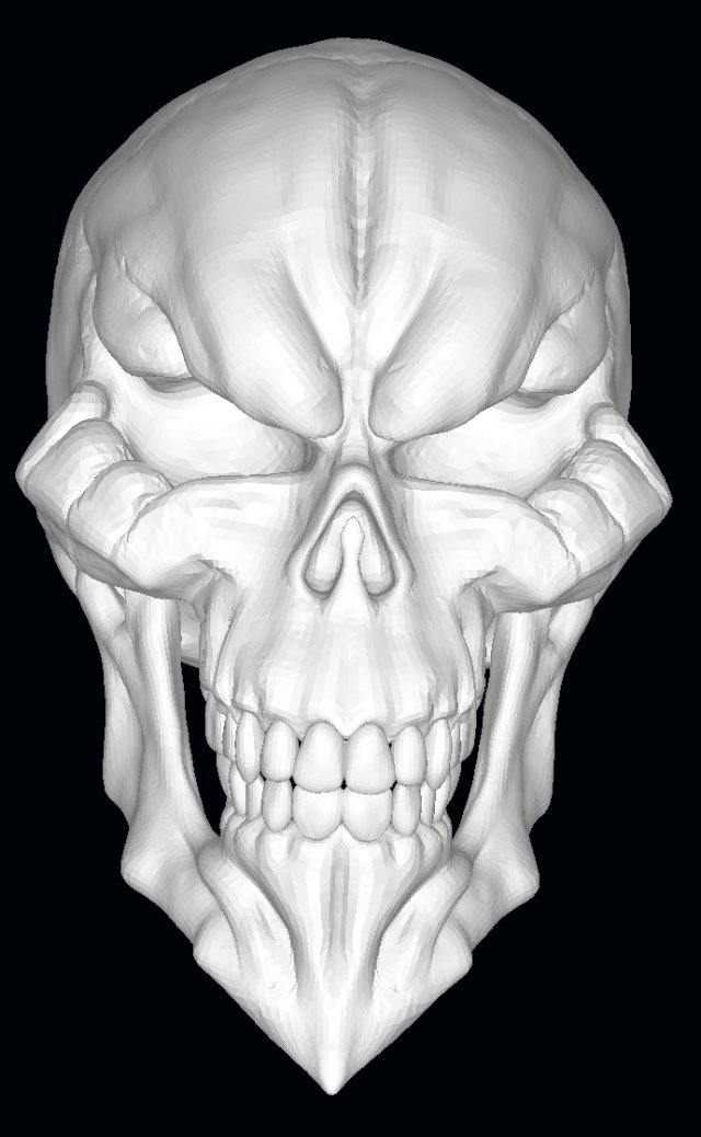 King of the Dead Skull 3D Model .c4d .max .obj .3ds .fbx .stl .blend