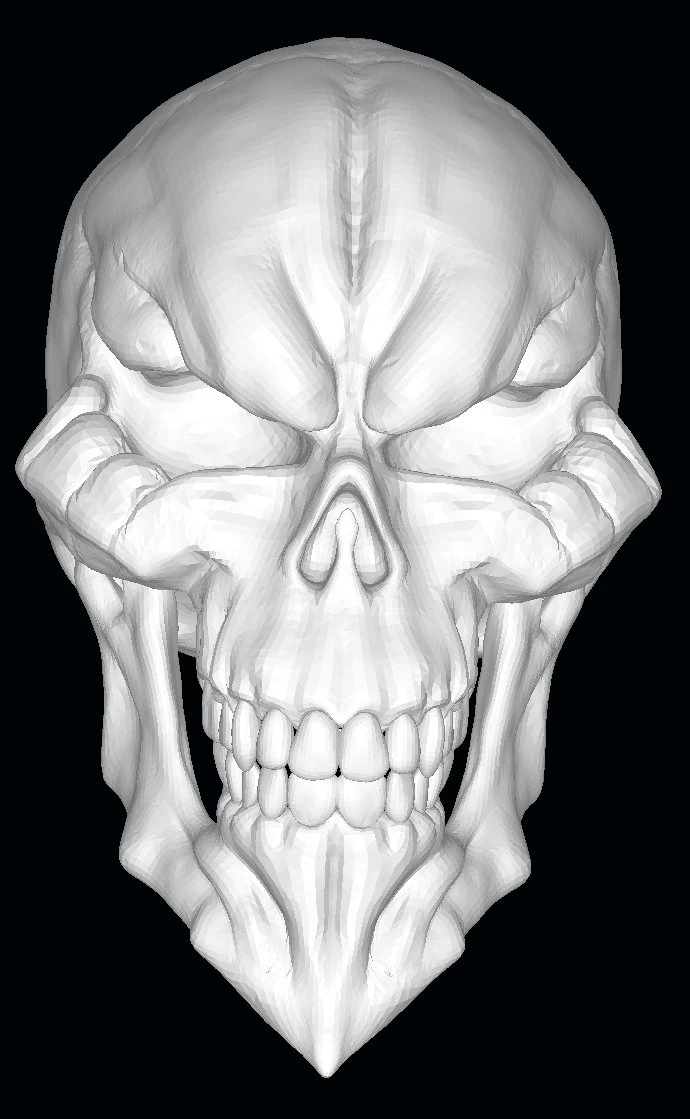 King of the Dead Skull 3D Model .c4d .max .obj .3ds .fbx .stl .blend 
