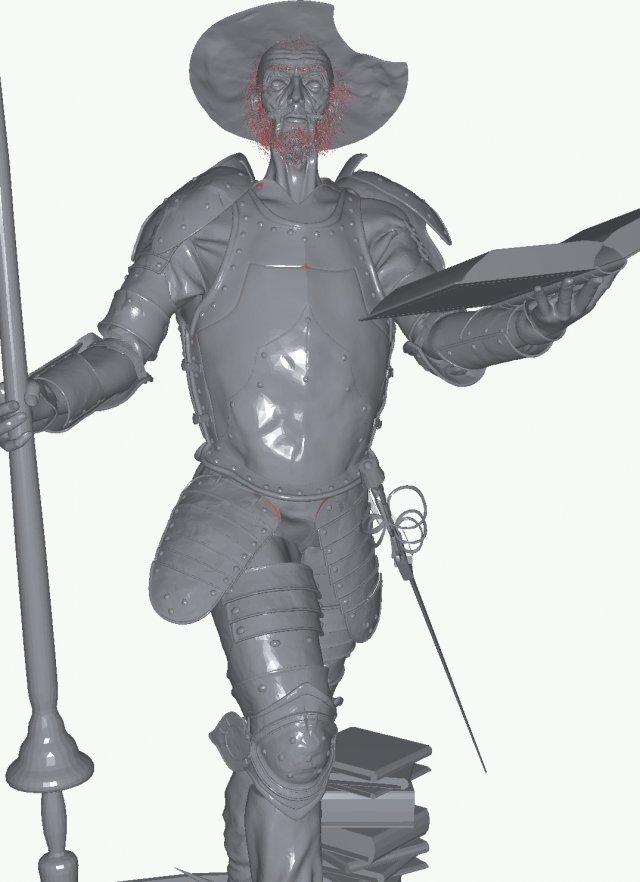 Don Quijote Model 3D .c4d .max .obj .3ds .fbx .stl .blend 