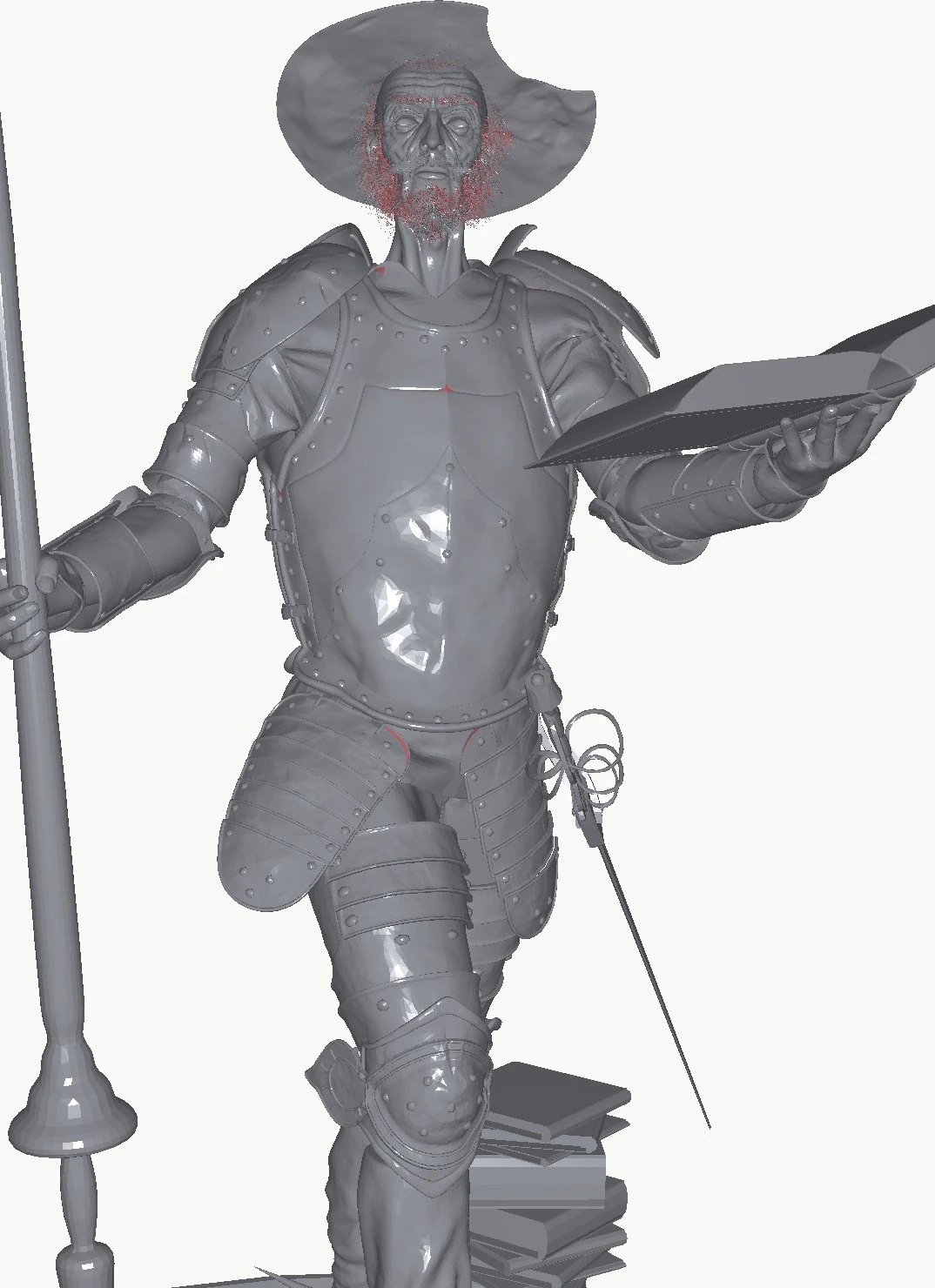 Don Quijote 3D Model .c4d .max .obj .3ds .fbx .stl .blend