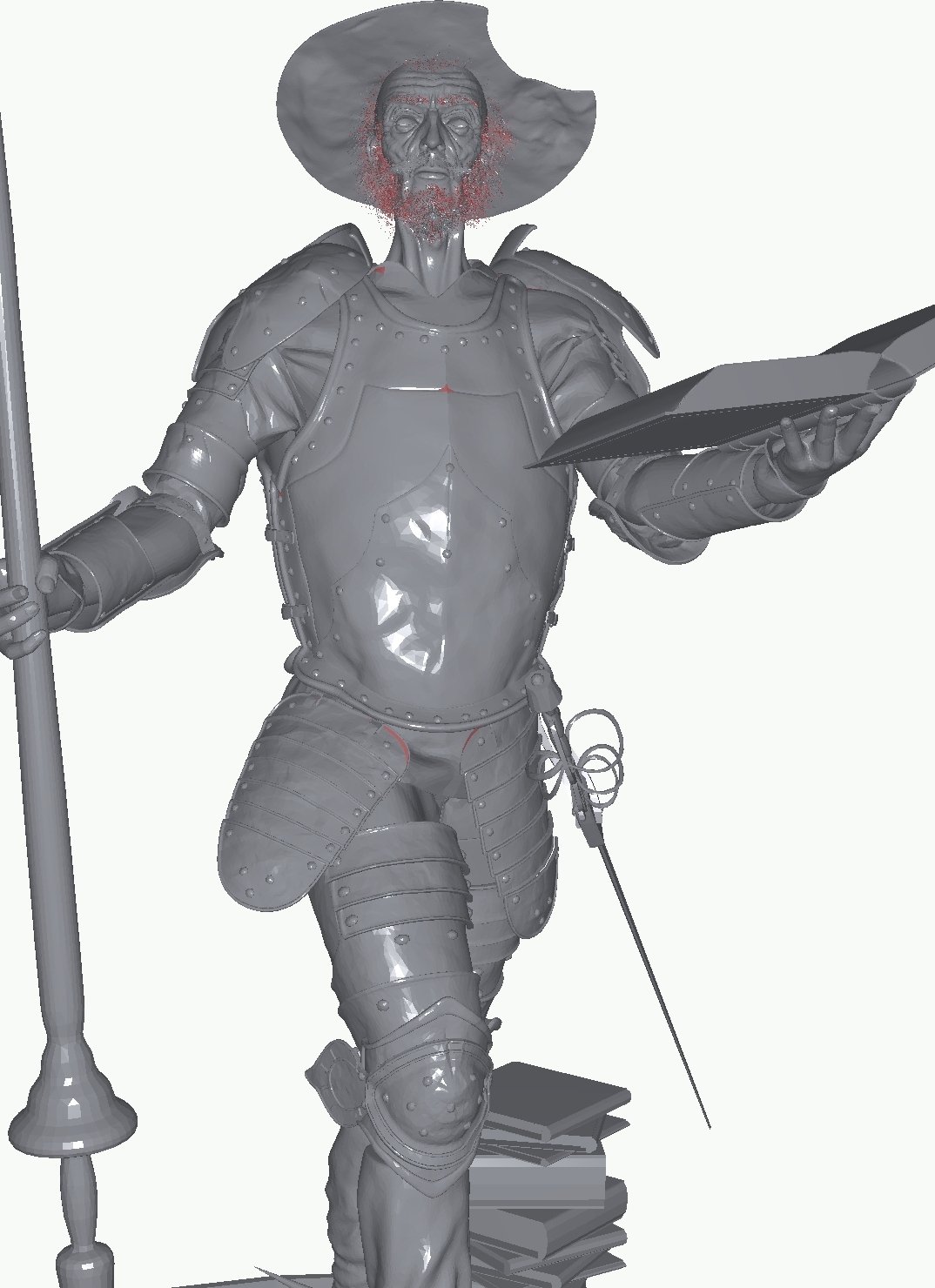Don Quijote 3D Model in Man 3DExport
