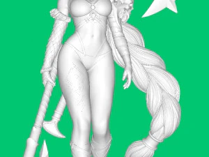 Dungeon Pin-ups Viky 3D Model