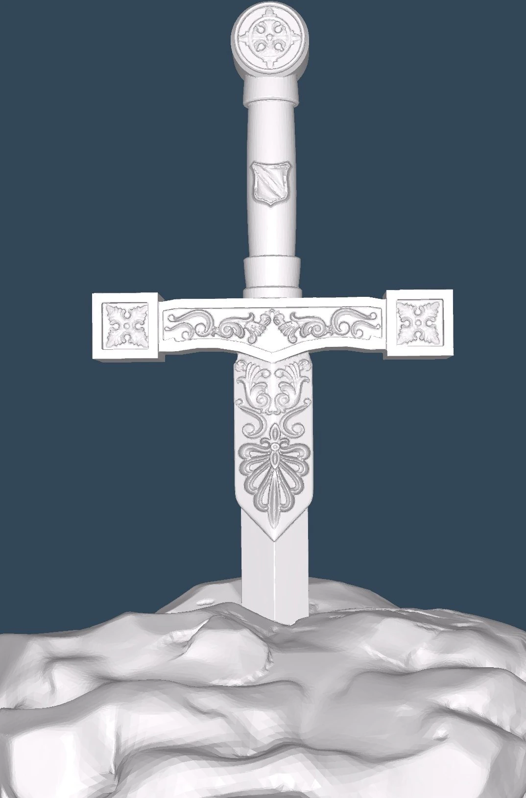 Excalibur 3D Model .c4d .max .obj .3ds .fbx .stl .blend 