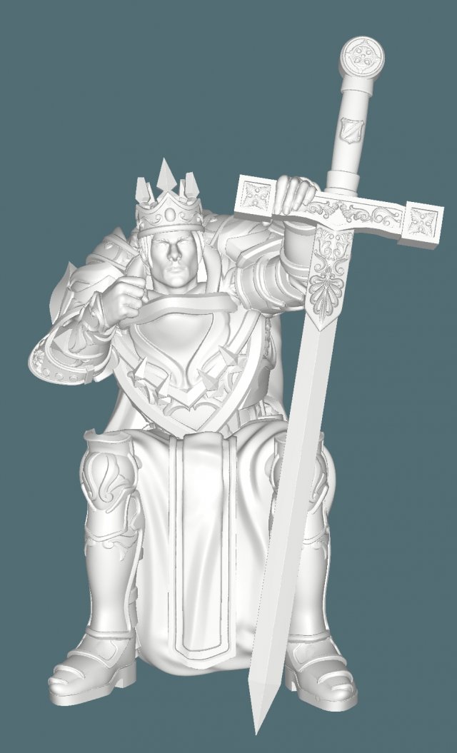 King Arthur 3D Model .c4d .max .obj .3ds .fbx .stl .blend 