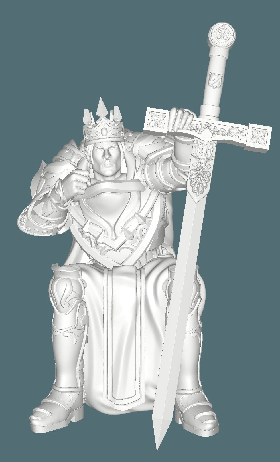 King Arthur 3D Model .c4d .max .obj .3ds .fbx .stl .blend 