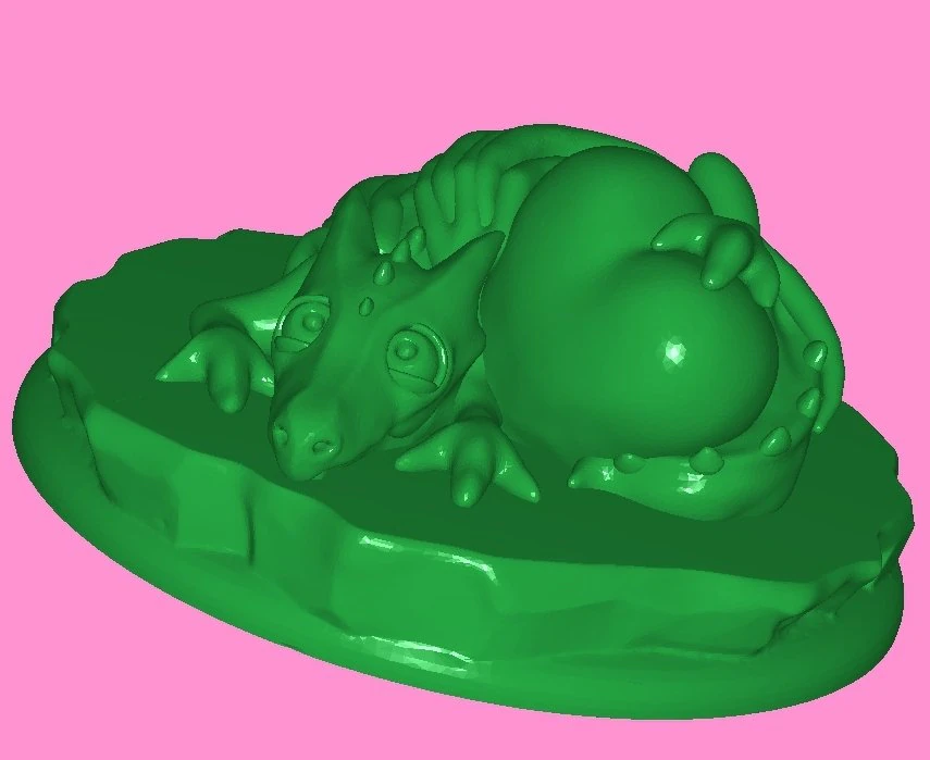 Pet monster Valentine 3D Model .c4d .max .obj .3ds .fbx .stl .blend