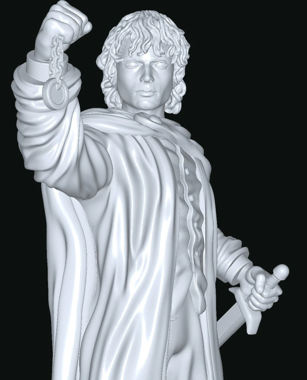 Frodo the Lord of the Rings 3D Model .c4d .max .obj .3ds .fbx .stl .blend 