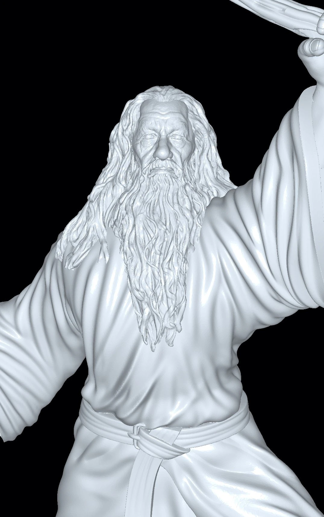 Gandalf the Lord of the Rings 3D Model .c4d .max .obj .3ds .fbx .stl .blend 