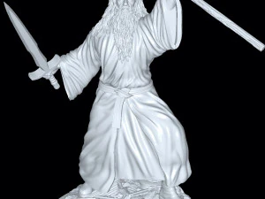 Gandalf the Lord of the Rings 3D Model