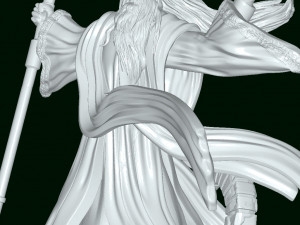 Saruman the Lord of the Rings 3D 模型