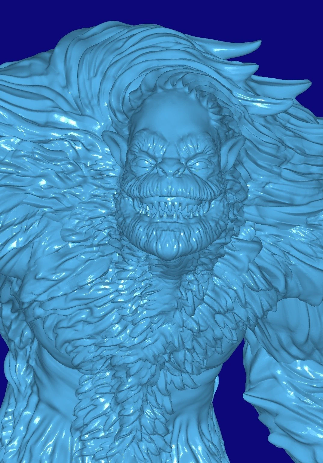 Yeti 3D Model .c4d .max .obj .3ds .fbx .stl .blend 