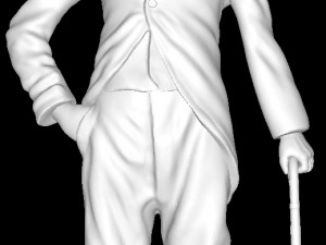 Charlie-chaplin 3D-Druckmodell