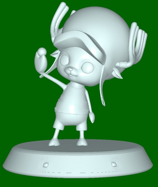 Tony Tony Chopper 3D Print Model .c4d .max .obj .3ds .fbx .stl .blend 
