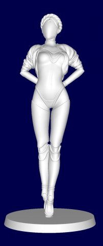 Pring - Atomic Heart Robot Gyrls Modello di stampa 3D .c4d .max .obj .3ds .fbx .stl .blend 