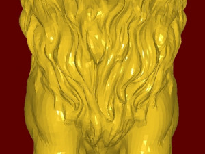 Lion statue Model Cetak 3D