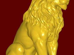 Lion statue 3D प्रिंट मॉडल
