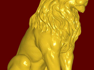 Lion statue 3D Print Model