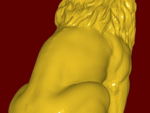 Lion statue 3D प्रिंट मॉडल