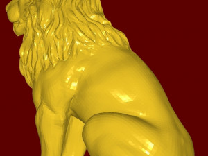 Lion statue 3D प्रिंट मॉडल