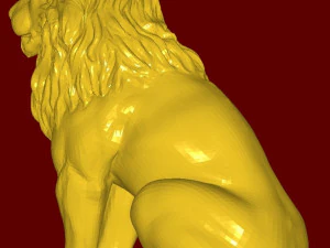 Lion statue 3D Print Model