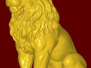 Lion statue 3D प्रिंट मॉडल