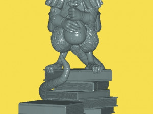 Mouse on books 3Dプリントモデル