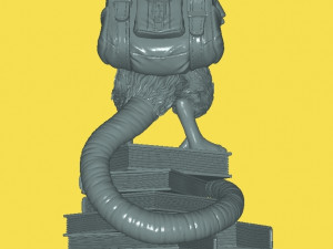 Mouse on books 3D Print Model
