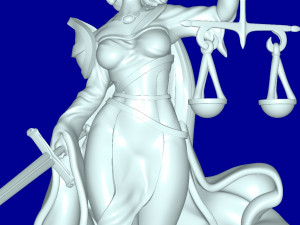Justicia Model Cetak 3D