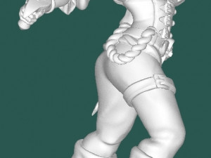 Pirate with a monkey 3D Model