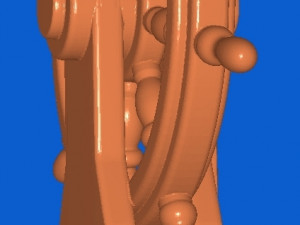 Pirate captain at the helm Model 3D