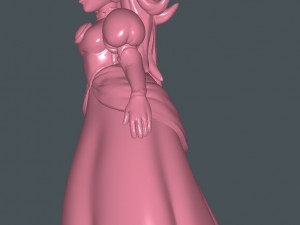 Princess peach super mario 3D प्रिंट मॉडल