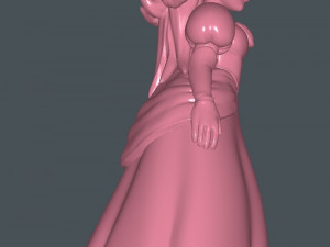 Princess peach super mario 3D प्रिंट मॉडल