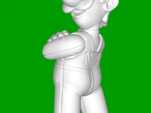 Luigi Super Mario 3D Print Model