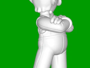 Luigi Super Mario 3D Print Model