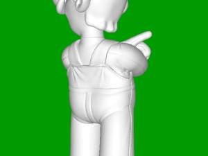Luigi Super Mario 3D 프린트 모델