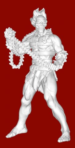 Skeleton Warrior 3D-printmodel .c4d .max .obj .3ds .fbx .stl .blend 