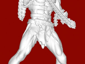 Skeleton Warrior 3D-printmodel