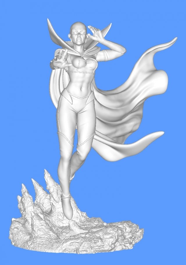 Moon dragon 3D Принт Модель .c4d .max .obj .3ds .fbx .stl .blend 