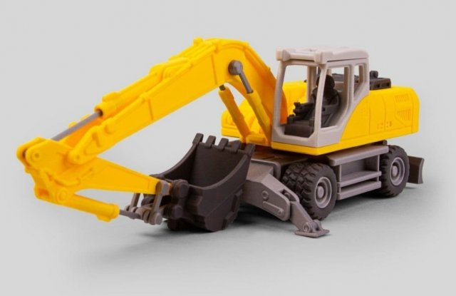 Excavator 3D प्रिंट मॉडल .c4d .max .obj .3ds .fbx .stl .blend
