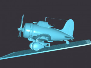 Toon-aichi-d3a-val-naval-aviation 3D प्रिंट मॉडल