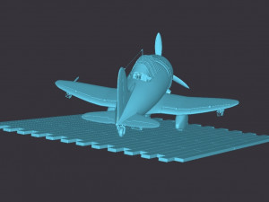Toon-aichi-d3a-val-naval-aviation 3D प्रिंट मॉडल