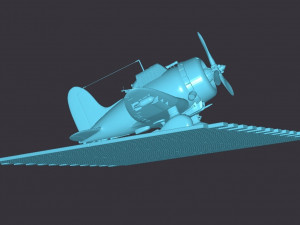 Toon-aichi-d3a-val-naval-aviation 3D प्रिंट मॉडल
