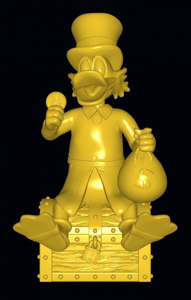 Scrooge-mcduck 3D Print Model .c4d .max .obj .3ds .fbx .stl .blend 