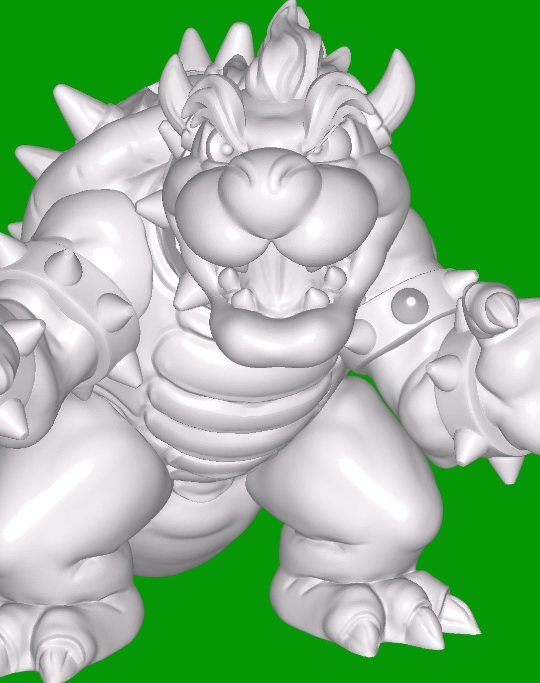 Bowser Proposal - Super Mario Bros - Fan Art 3D Print Model in Monsters &  Creatures 3DExport