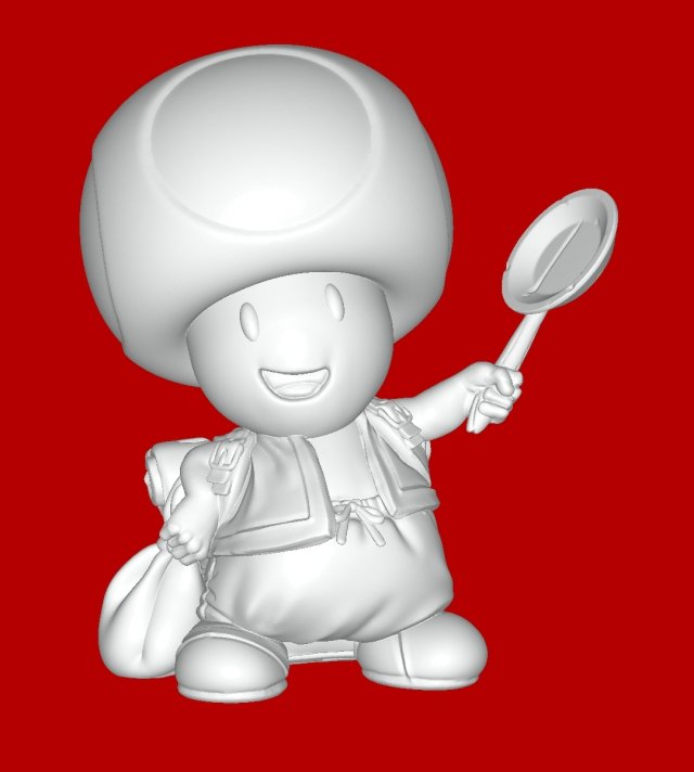 Toad 3D 프린트 모델 .c4d .max .obj .3ds .fbx .stl .blend 
