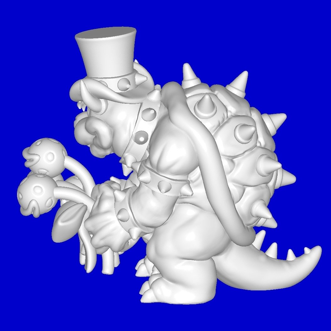 Bowser Proposal - Super Mario Bros - Fan Art 3D Print Model in Monsters &  Creatures 3DExport