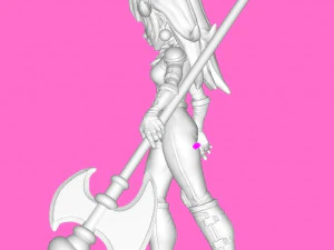 Peach Biker 3D Print Model