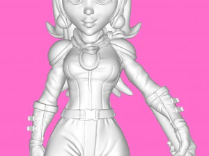 Peach Biker 3D Print Model